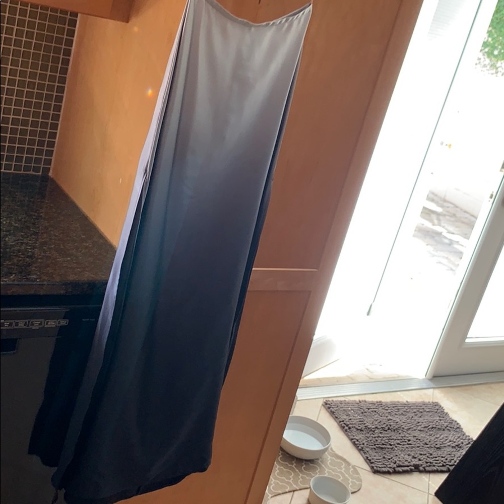 Juan Carlos Pinera Grey to Navy Full Length Skirt